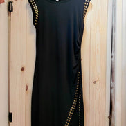 Michael Michael Kors Black Dress with Gold Accents