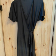 Halston Women's Black Wrap Dress