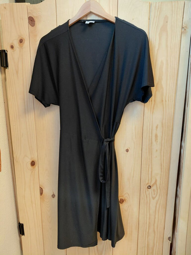 Halston Women's Black Wrap Dress