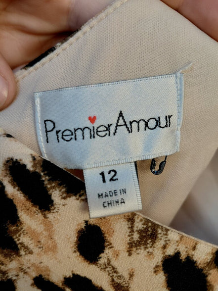 Premier Amour Women's Leopard Print Dress