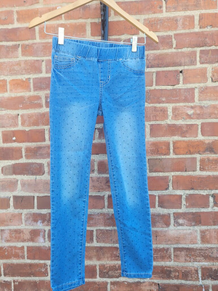 Cat & Jack Jegging Size 10 with Heart Pattern