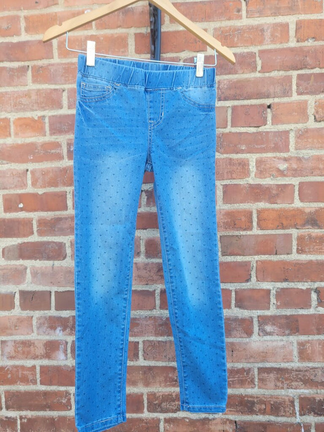 Cat & Jack Jegging Size 10 with Heart Pattern