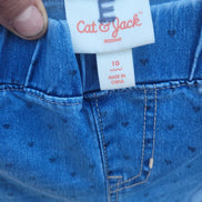 Cat & Jack Jegging Size 10 with Heart Pattern