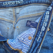 Lands' End Low Rise Roll Cuff Jeans
