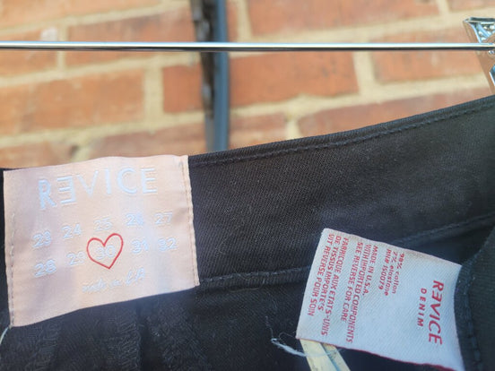 Revive Black Flared Denim Jeans