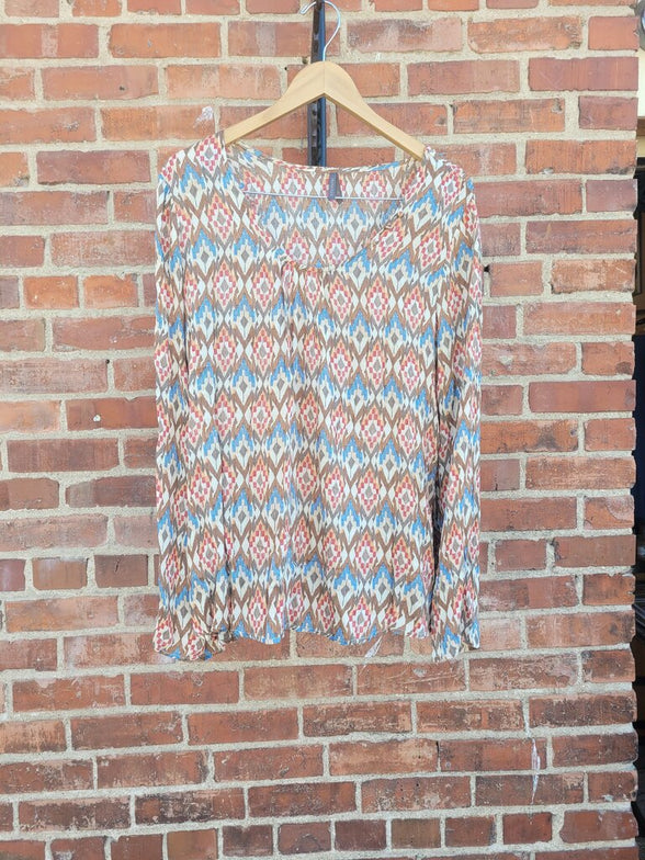 Stetson Women’s Geometric Print Long Sleeve Top