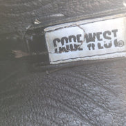 Code West Black Leather Cowboy Boots