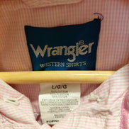 Wrangler Western Shirt Pink Striped