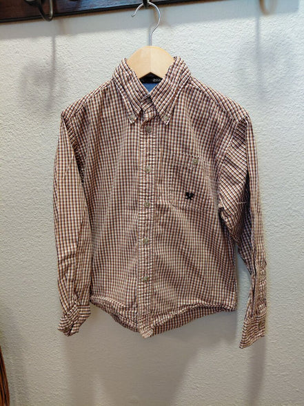 Boys' Plaid Button-Up Shirt