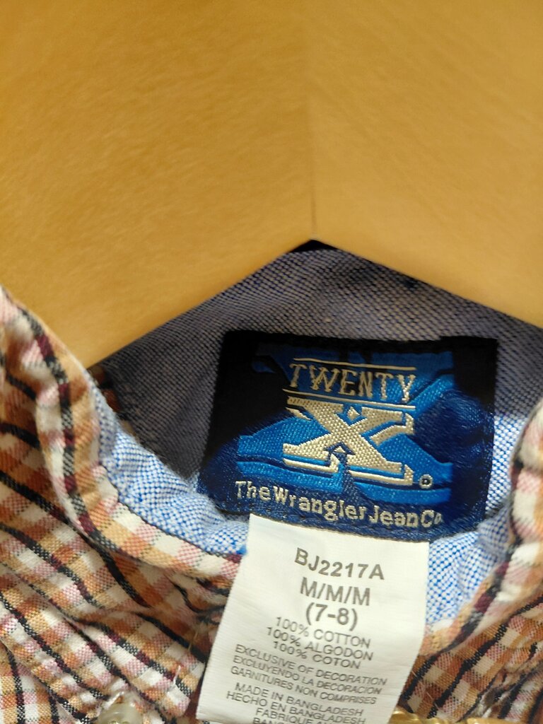 Boys' Plaid Button-Up Shirt
