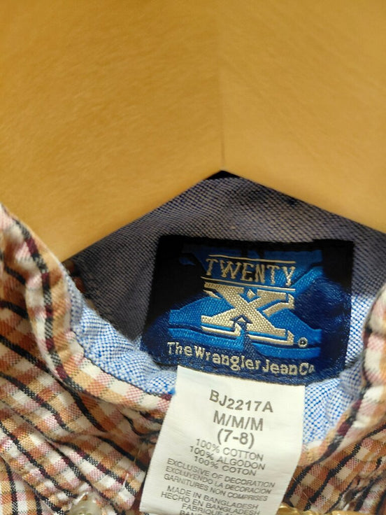 Boys' Plaid Button-Up Shirt