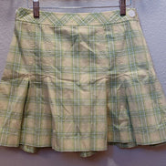 Ann Taylor Loft Green Plaid Skirt