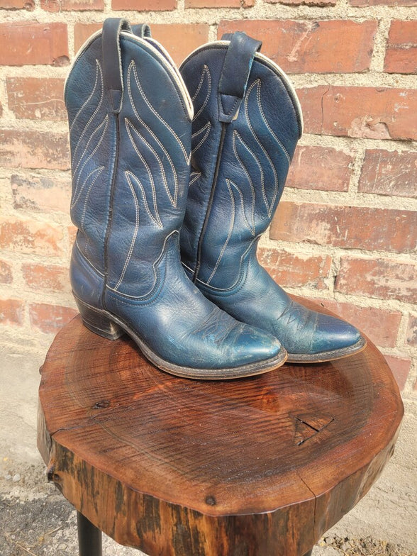 Wrangler Blue Cowboy Boots