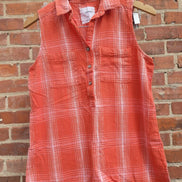 Sonoma Women's Sleeveless Plaid Top