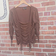 Serenade Brown Long Sleeve Top
