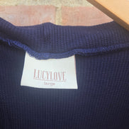 Lucylove Navy Blue Cowl Neck Tank Top
