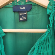 Green Pleated Top by Rain