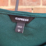 Express Large Green Satin Camisole