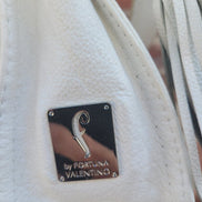 Fortuna Valentino White Leather Handbag