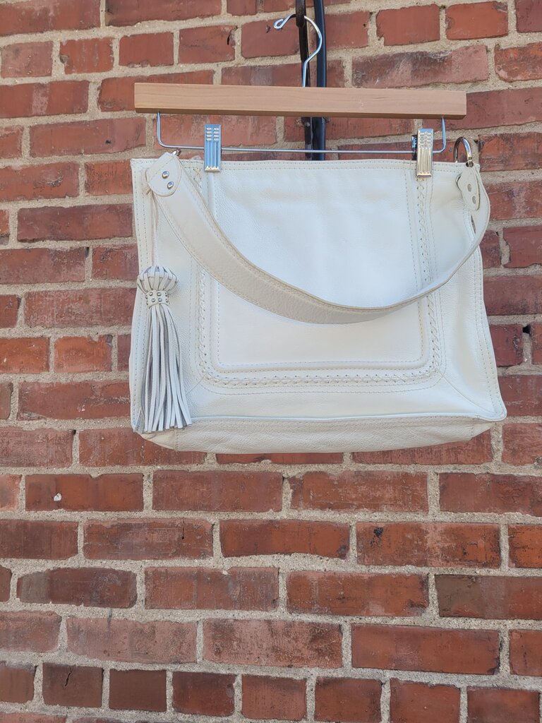 Fortuna Valentino White Leather Handbag