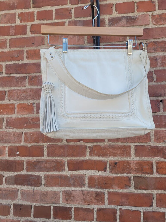 Fortuna Valentino White Leather Handbag