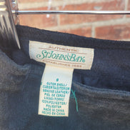 St. John's Bay Women's Black Leather Skirt