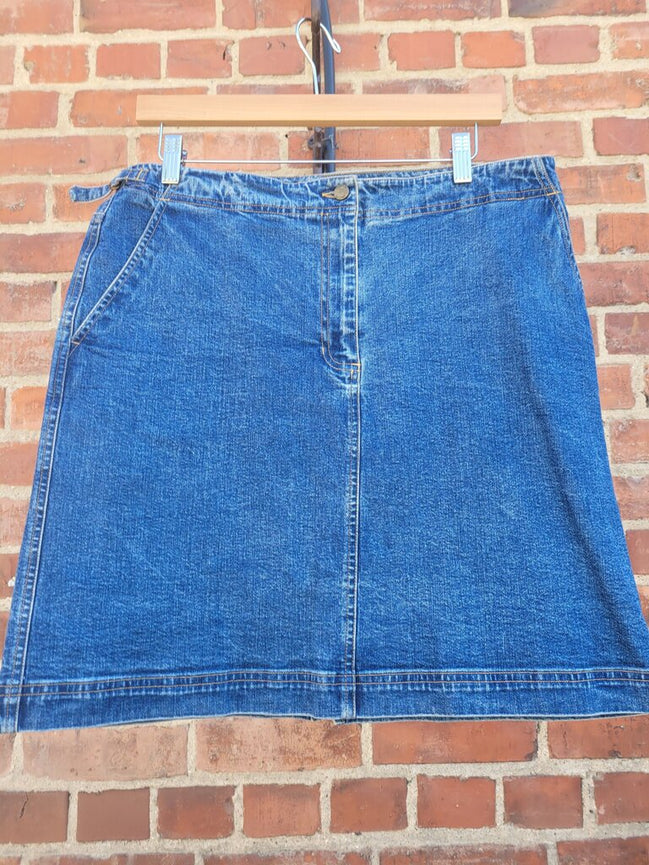 Lauren Jeans Co. Blue Denim Skirt