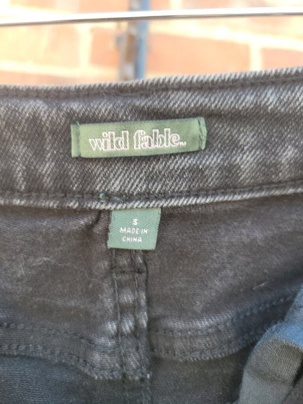 Wild Fable Black Denim Skirt
