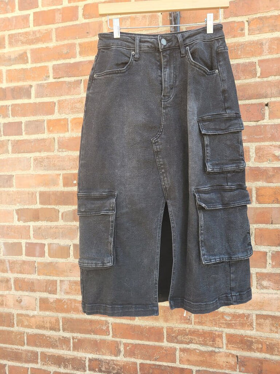 Wild Fable Black Denim Skirt