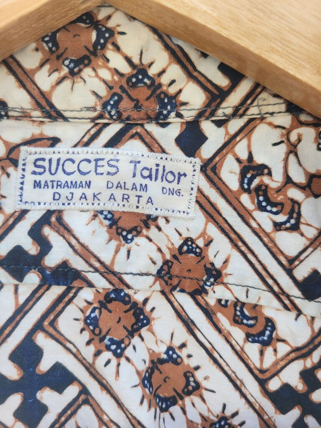 SUCCES Tailor Patterned Long Sleeve Shirt