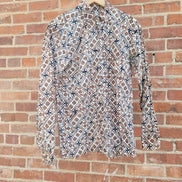 SUCCES Tailor Patterned Long Sleeve Shirt