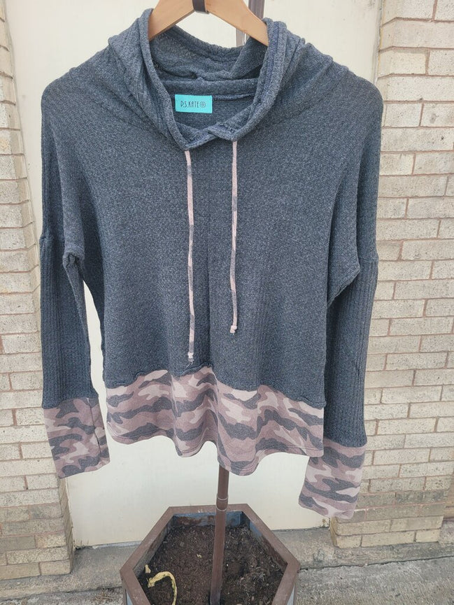 P.S. KATE Women's Camo Hoodie