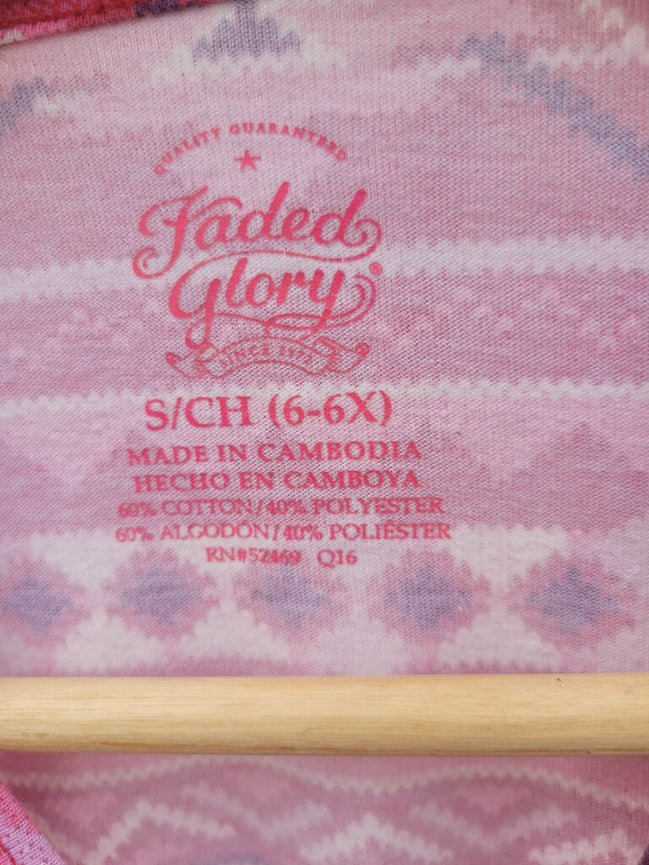 Faded Glory Pink Aztec Pattern Dress
