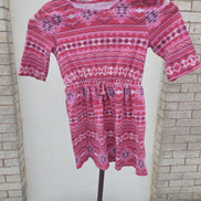 Faded Glory Pink Aztec Pattern Dress
