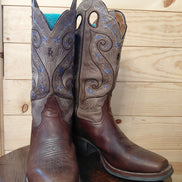 Tony Lama Cowboy Boots with Embroidery