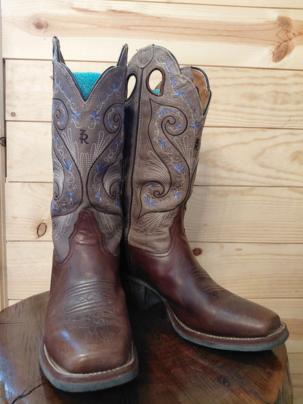 Tony Lama Cowboy Boots with Embroidery