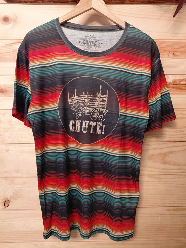 Crazy Train Oh Chute Striped Tee