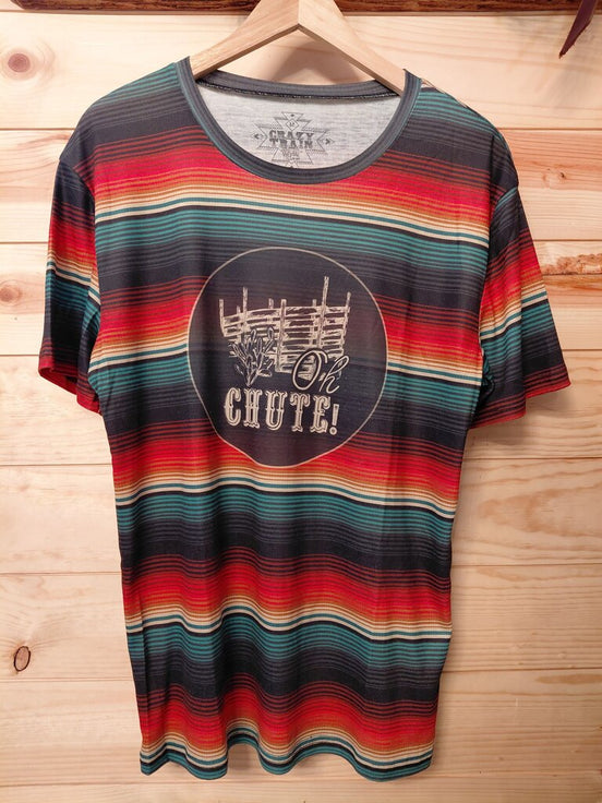 Crazy Train Oh Chute Striped Tee