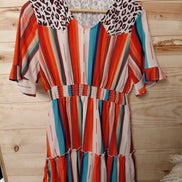 Serape Print Dress