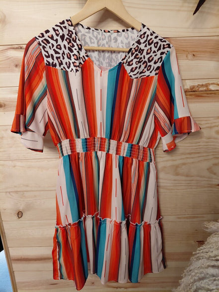 Serape Print Dress