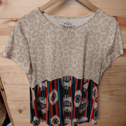 Crazy Train Leopard and Aztec Print Top