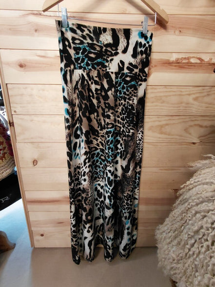 Leopard Print Maxi Skirt