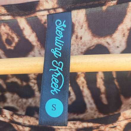 Sterling Kreek Leopard Print Long Sleeve Top