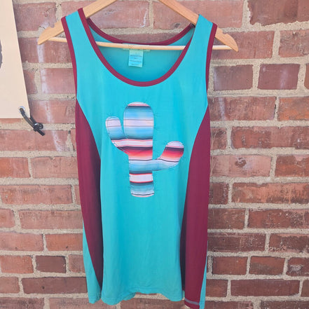 Cowgirl Tuff Co. Cactus Design Tank Top