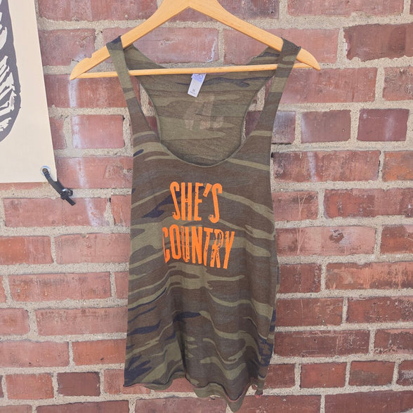 She's Country Camo Tank Top
