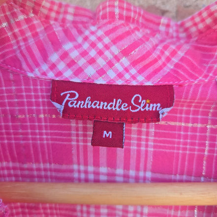 Panhandle Slim Pink Plaid Women's Shirt