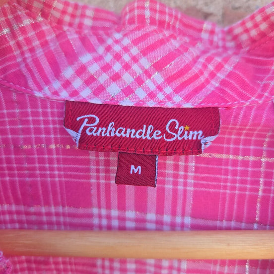 Panhandle Slim Pink Plaid Women's Shirt