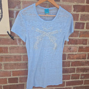 Cowgirl Hardware Women's T-Shirt with Rhinestone Design