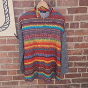 Fashion Express Colorful Printed Pullover