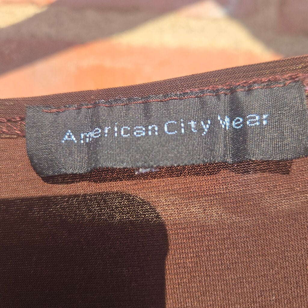 American City Wear Brown Top